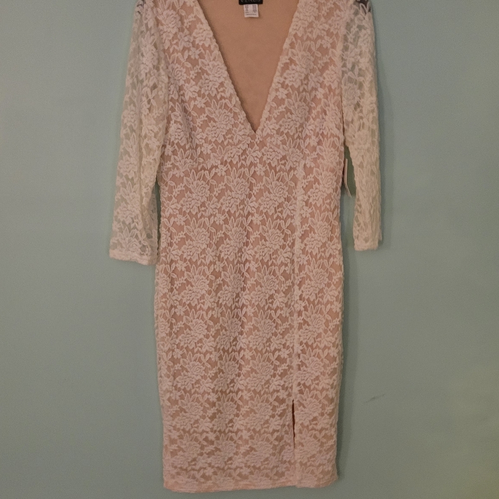 White Lacey Cocktail Dress